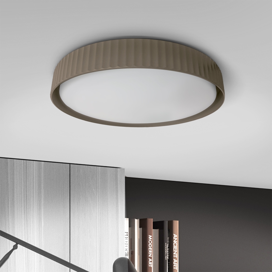 Brilagi - Plafonnier LED dimmable LUCIA LED/60W/230V 3000-6500K diam. 59 cm taupe + télécommande