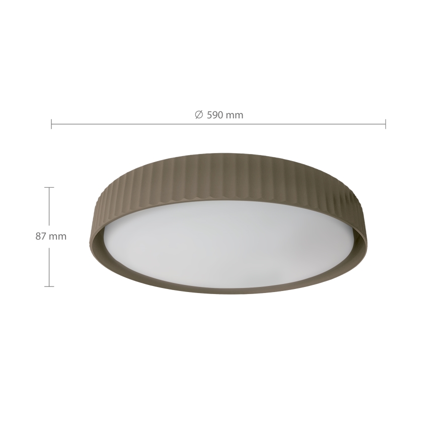 Brilagi - Plafonnier LED dimmable LUCIA LED/60W/230V 3000-6500K diam. 59 cm taupe + télécommande