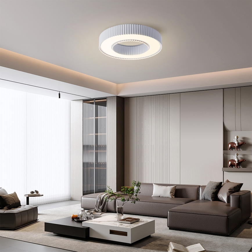 Brilagi - Plafonnier LED dimmable LUMIX LED/48W/230V 3000-6000K blanc Ø 50 cm + télécommande