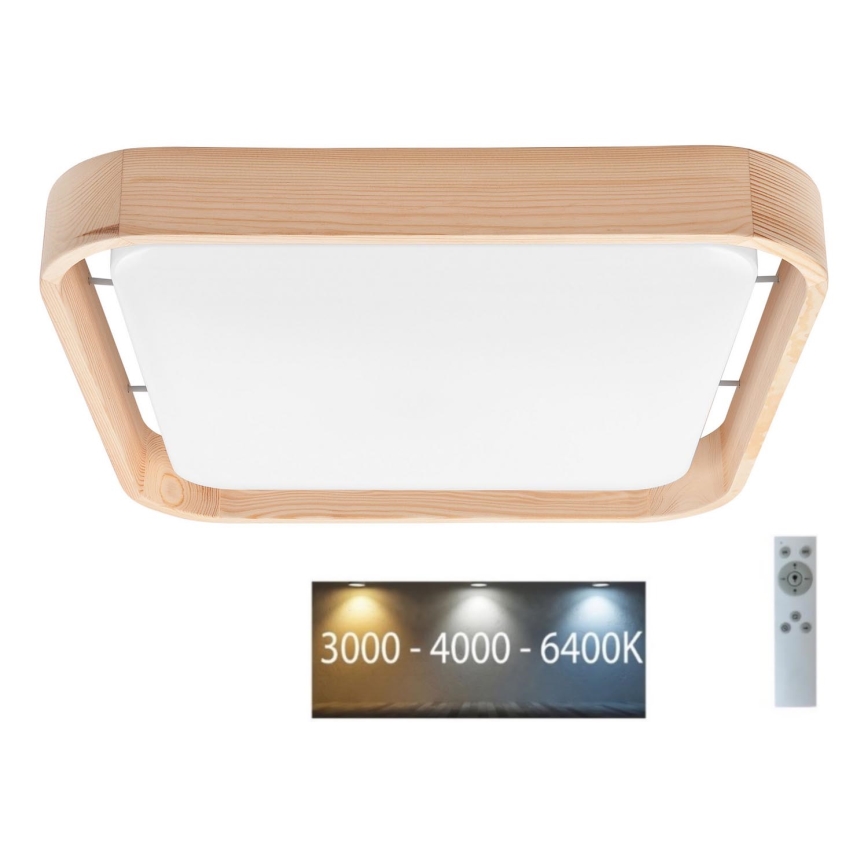 Brilagi - Plafonnier LED dimmable MANAROLA CUBIC LED/24W/230V 45x45 cm 3000-6500K pin + télécommande