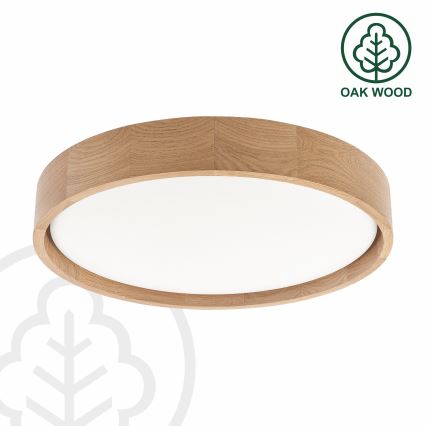 Brilagi - Plafonnier LED dimmable MANAROLA REMOTE LED/24W/230V 3000-6500K Ø 41 cm chêne + télécommande