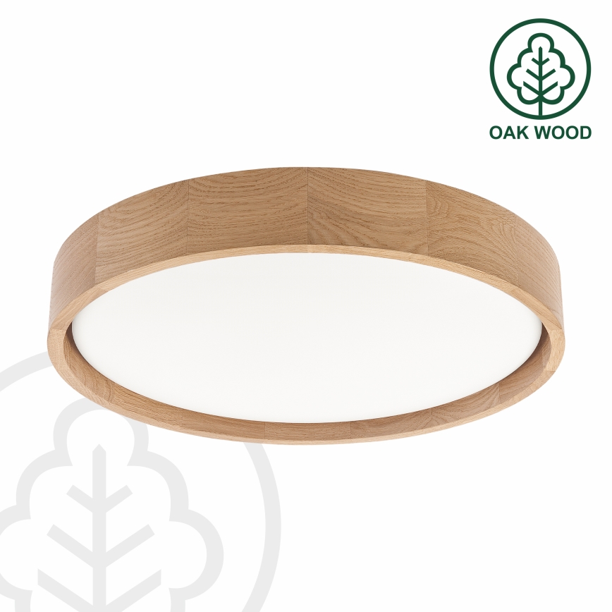 Brilagi - Plafonnier LED dimmable MANAROLA REMOTE LED/24W/230V 3000-6500K Ø 41 cm chêne + télécommande
