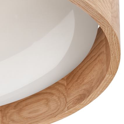 Brilagi - Plafonnier LED dimmable MANAROLA LED/24W/230V Ø 42 cm 3000-6500K chêne + télécommande