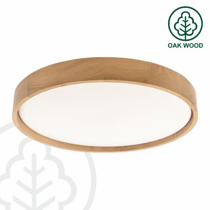 Brilagi - Plafonnier LED dimmable MANAROLA REMOTE LED/36W/230V 3000-6500K Ø 51 cm chêne + télécommande