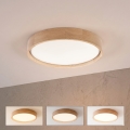 BRILAGI - Plafonnier LED dimmable MANAROLA SMART LED/24W/230V 3000-6000K Wi-Fi Tuya Beacon Ø 41 cm chêne + télécommande
