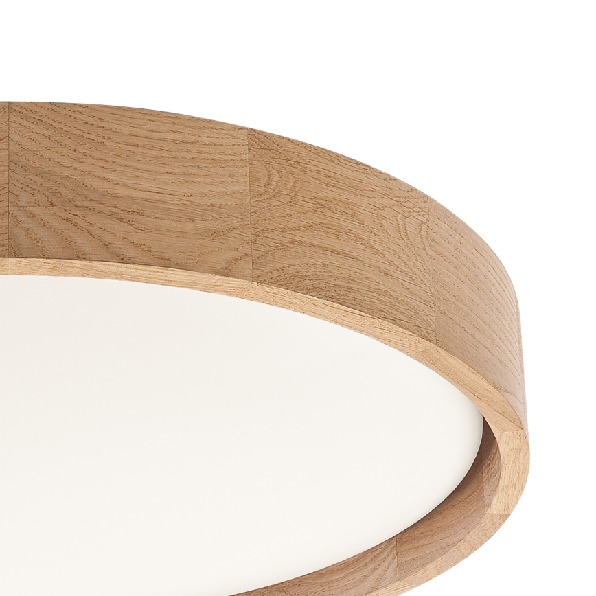 Brilagi - Plafonnier LED dimmable MANAROLA SMART LED/24W/230V 3000-6000K Wi-Fi Tuya Beacon Ø 41 cm chêne + télécommande