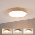BRILAGI - Plafonnier LED dimmable MANAROLA SMART STARS LED/24W/230V 3000-6000K Wi‑Fi Tuya Beacon Ø 41 cm chêne + télécommande