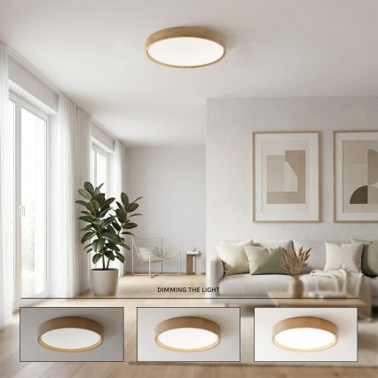 Brilagi - Plafonnier LED dimmable MANAROLA SMART STARS LED/36W/230V 3000-6000K Wi-Fi Tuya Beacon Ø 51 cm + télécommande