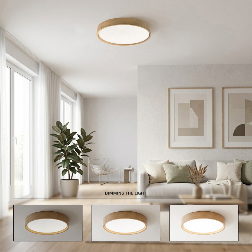 Brilagi - Plafonnier LED dimmable MANAROLA SMART STARS LED/36W/230V 3000-6000K Wi-Fi Tuya Beacon Ø 51 cm + télécommande