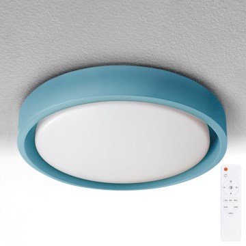 Brilagi - Plafonnier LED dimmable MATTEO LED/48W/230V 3000-6500K Ø 41 cm turquoise + télécommande
