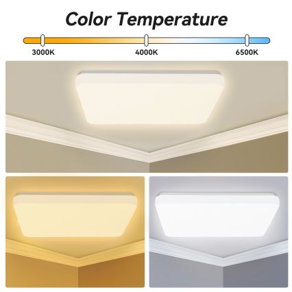 Brilagi - Plafonnier LED dimmable MILKY WAY LED/24W/230V 3000-6500K 37x37 cm + télécommande