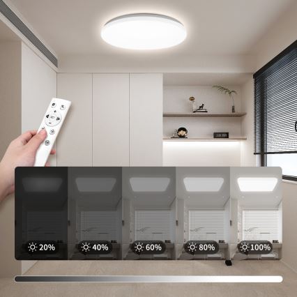 Brilagi - Plafonnier LED dimmable MILKY WAY LED/36W/230V 3000-6500K Ø 48 cm + télécommande