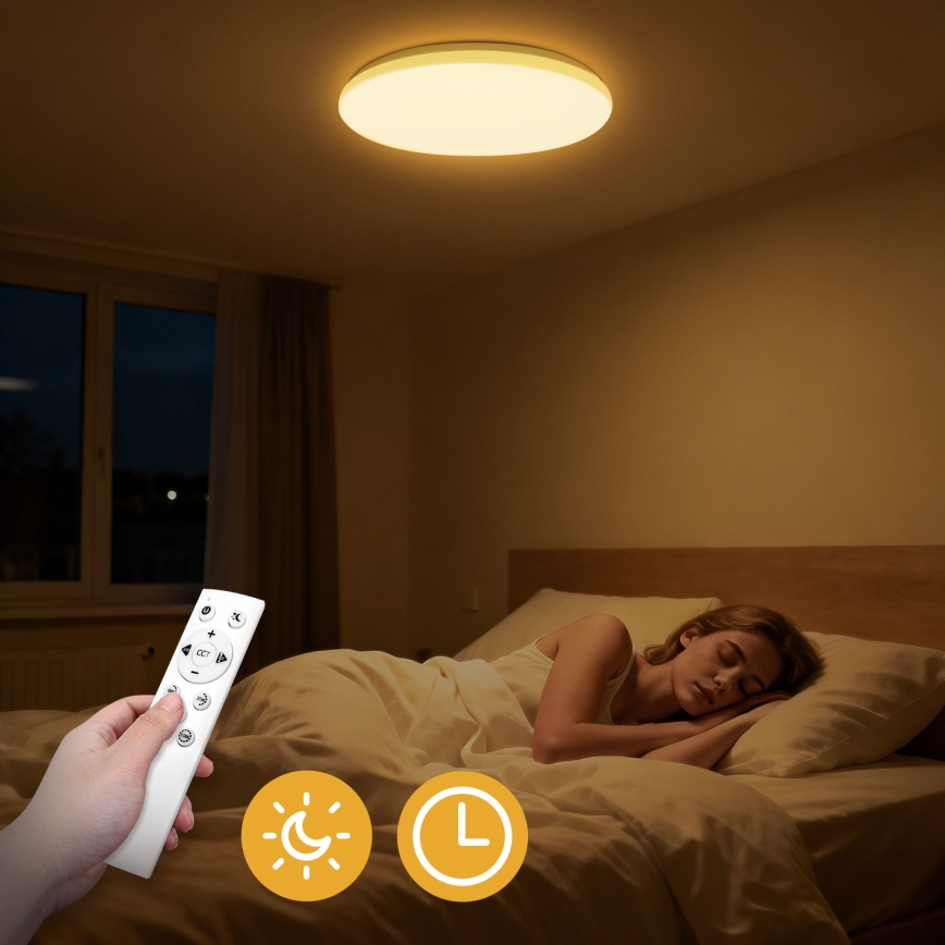 Brilagi - Plafonnier LED dimmable MILKY WAY LED/36W/230V 3000-6500K Ø 48 cm + télécommande