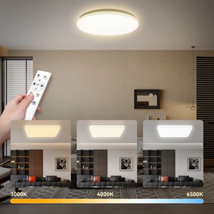 Brilagi - Plafonnier LED dimmable MILKY WAY LED/36W/230V 3000-6500K Ø 48 cm + télécommande