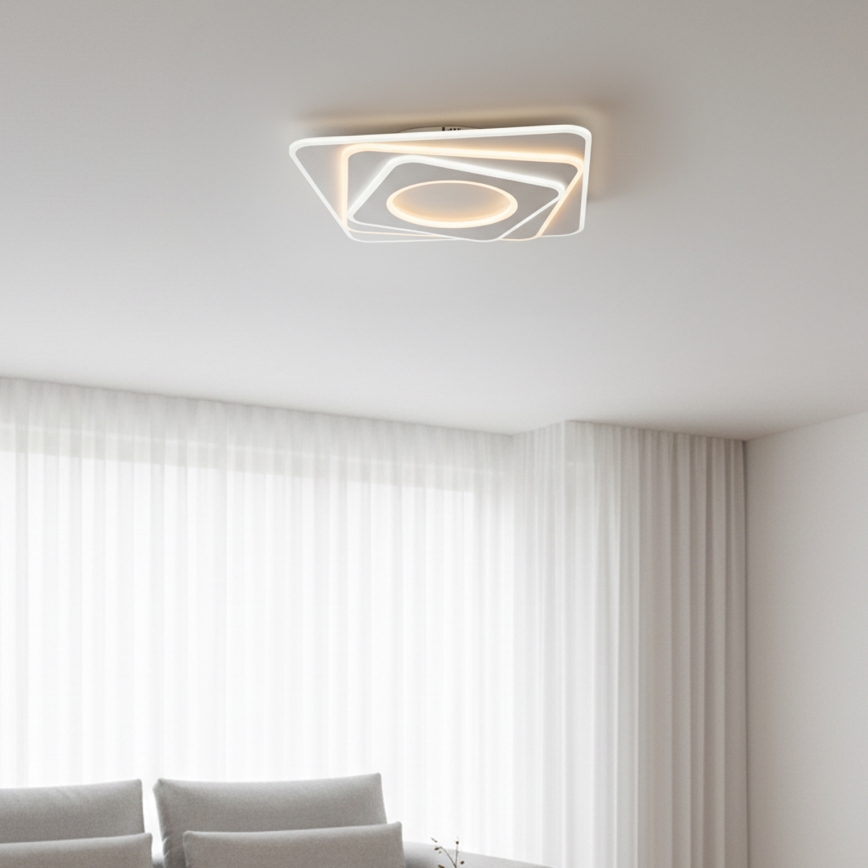 Brilagi - LED Plafonnier dimmable MODERN LED/100W/230V 3000-6000K 48x48 cm + télécommande