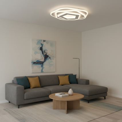 Brilagi - Plafonnier LED dimmable MODERN LED/64W/230V, température de couleur 3000–6000 K, Ø 40 cm + télécommande