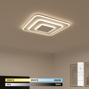 Brilagi - Plafonnier LED dimmable MODERN LED/72W/230V 3000-6000K 46,6x46,6 cm + télécommande