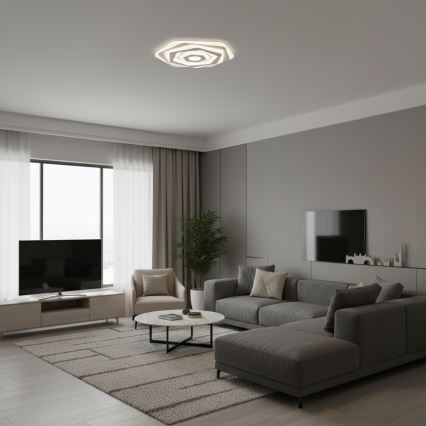 Brilagi - Plafonnier LED dimmable MODERN LED/85W/230V 3000-6000K Ø 53 cm + télécommande