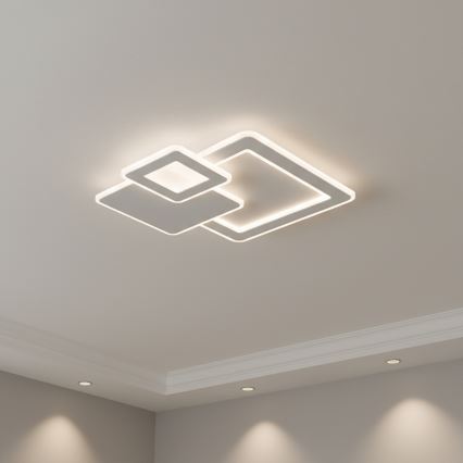 Brilagi - Plafonnier LED dimmable MODERN LED/93W/230V 3000-6000K 48,5x48,5 cm + télécommande