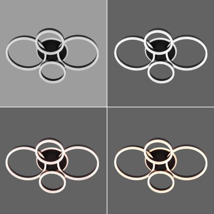 Brilagi - Plafonnier LED dimmable ORBITS LED/49W/230V 3000-6000K avec télécommande