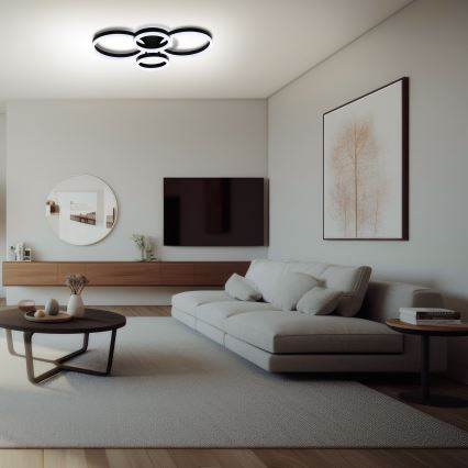 Brilagi - Plafonnier LED dimmable ORBITS LED/49W/230V 3000-6000K avec télécommande