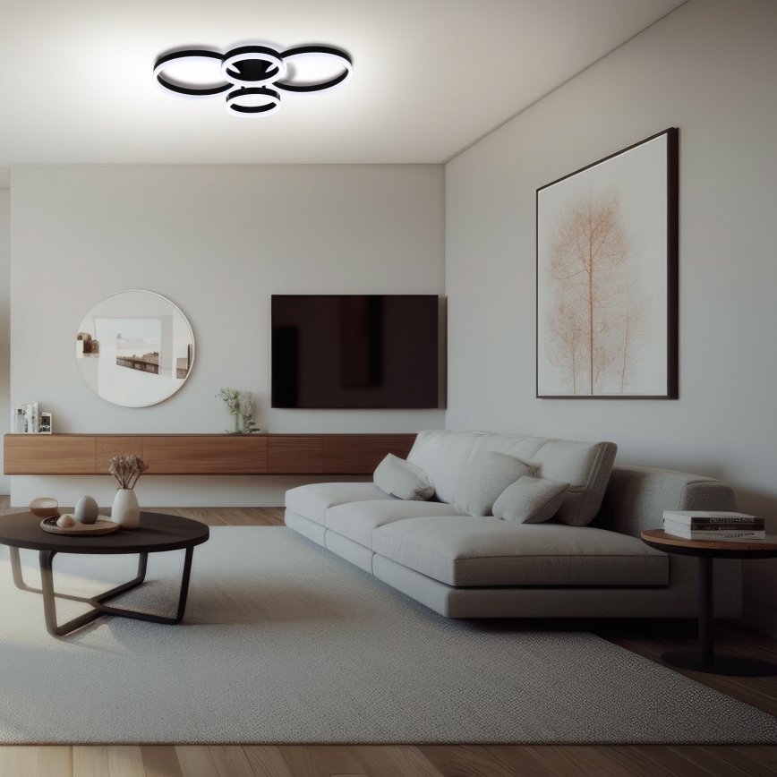 Brilagi - Plafonnier LED dimmable ORBITS LED/49W/230V 3000-6000K avec télécommande