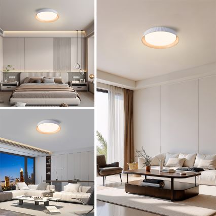 Brilagi - Plafonnier LED dimmable ORINO LED/54W/230V 3000–6000K blanc Ø 43 cm + télécommande