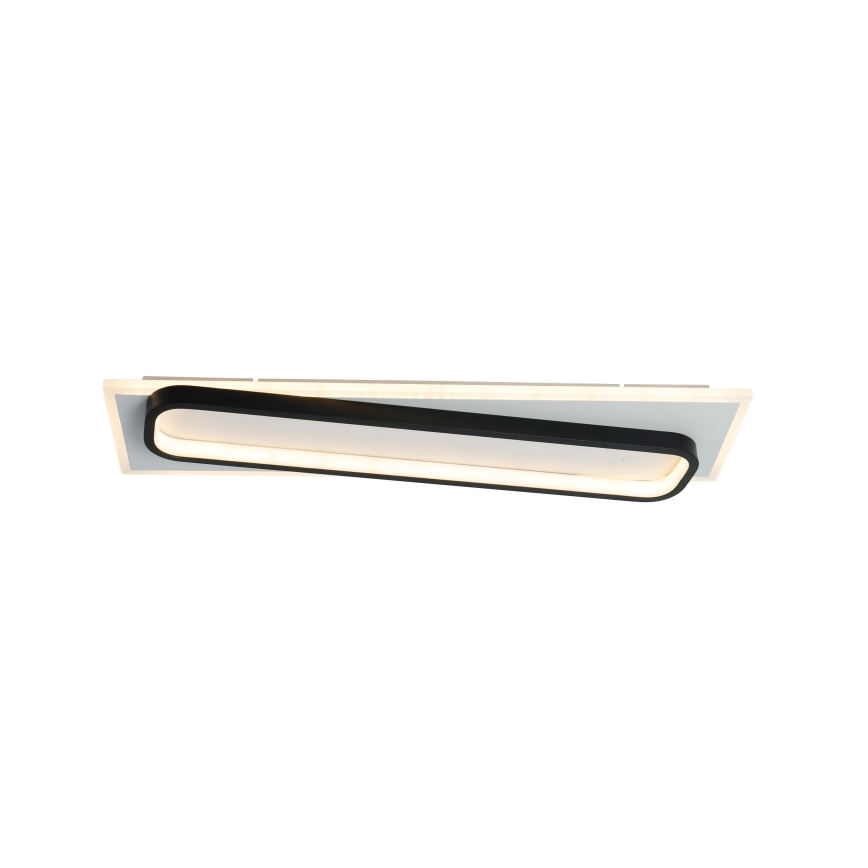 Brilagi - Plafonnier LED dimmable OUTLINE LED/52W/230V 3000-6000K 15x60 cm blanc/noir + télécommande