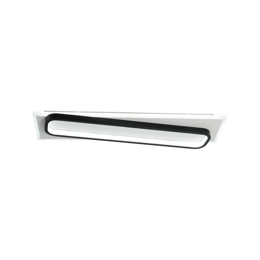 Brilagi - Plafonnier LED dimmable OUTLINE LED/52W/230V 3000-6000K 15x60 cm blanc/noir + télécommande