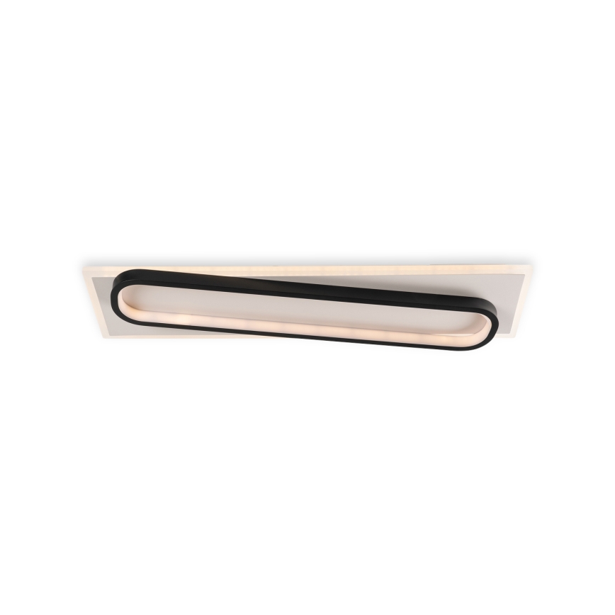 Brilagi - Plafonnier LED dimmable OUTLINE LED/52W/230V 3000-6000K 15x60 cm blanc/noir + télécommande