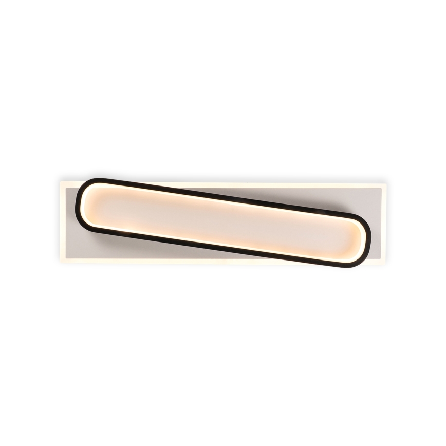 Brilagi - Plafonnier LED dimmable OUTLINE LED/52W/230V 3000-6000K 15x60 cm blanc/noir + télécommande