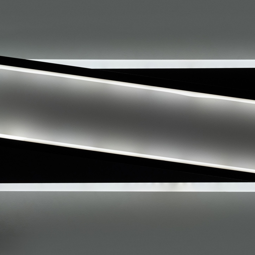 Brilagi - Plafonnier LED dimmable OUTLINE LED/52W/230V 3000-6000K 15x60 cm blanc/noir + télécommande