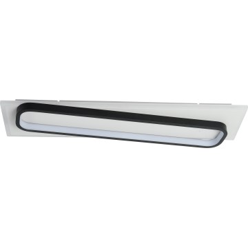 Brilagi - Plafonnier LED dimmable OUTLINE LED/52W/230V 3000-6000K 15x60 cm blanc/noir + télécommande