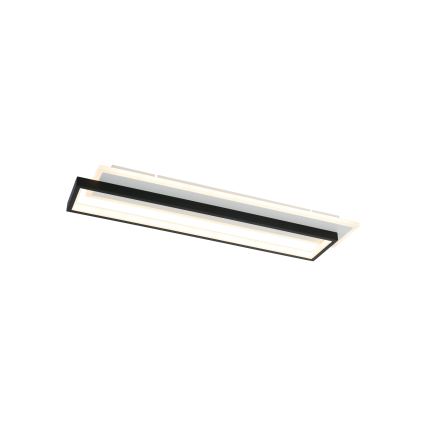 Brilagi - Plafonnier LED dimmable OUTLINE LED/66W/230V 3000-6000K 15x60 cm blanc/noir + télécommande