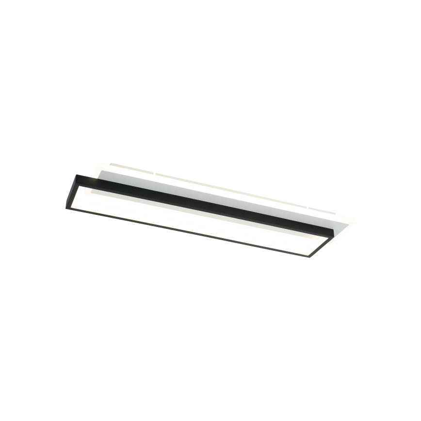 Brilagi - Plafonnier LED dimmable OUTLINE LED/66W/230V 3000-6000K 15x60 cm blanc/noir + télécommande