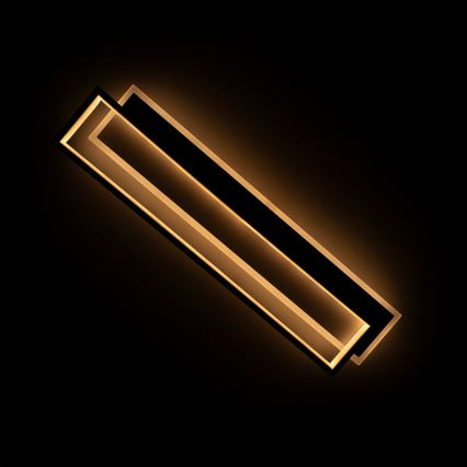 BRILAGI - Plafonnier LED dimmable OUTLINE LED/66W/230V 3000-6000K 15x60 cm blanc/noir + télécommande