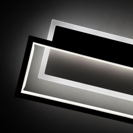 BRILAGI - Plafonnier LED dimmable OUTLINE LED/66W/230V 3000-6000K 15x60 cm blanc/noir + télécommande