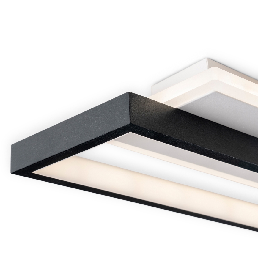 BRILAGI - Plafonnier LED dimmable OUTLINE LED/66W/230V 3000-6000K 15x60 cm blanc/noir + télécommande