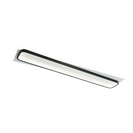 Brilagi - Plafonnier LED dimmable OUTLINE LED/90W/230V 3000-6000K 18x100 cm blanc/noir + télécommande