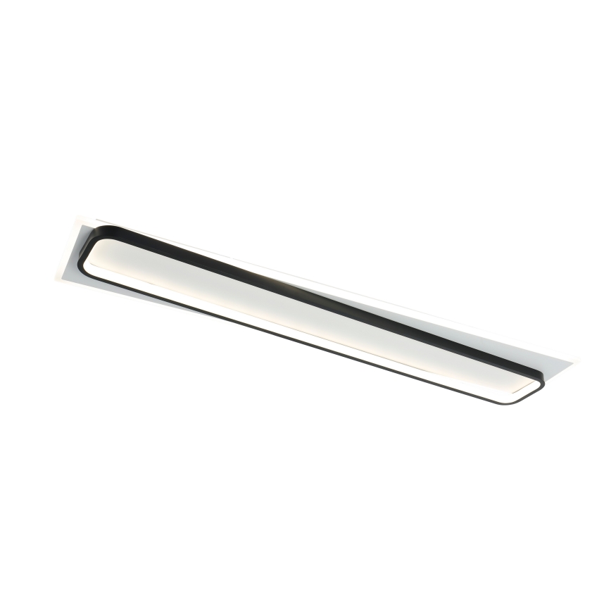 Brilagi - Plafonnier LED dimmable OUTLINE LED/90W/230V 3000-6000K 18x100 cm blanc/noir + télécommande