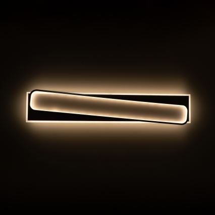 Brilagi - Plafonnier LED dimmable OUTLINE LED/90W/230V 3000-6000K 18x100 cm blanc/noir + télécommande
