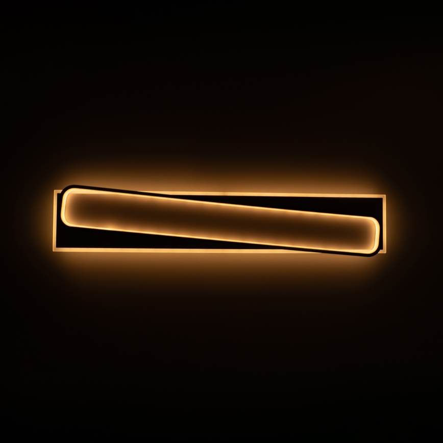 Brilagi - Plafonnier LED dimmable OUTLINE LED/90W/230V 3000-6000K 18x100 cm blanc/noir + télécommande