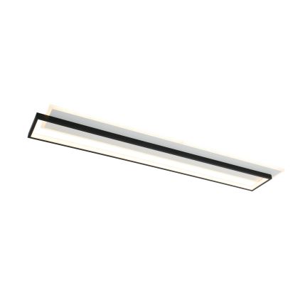 Brilagi - Plafonnier LED dimmable OUTLINE LED/90W/230V 3000-6000K 18x100 cm blanc/noir + télécommande