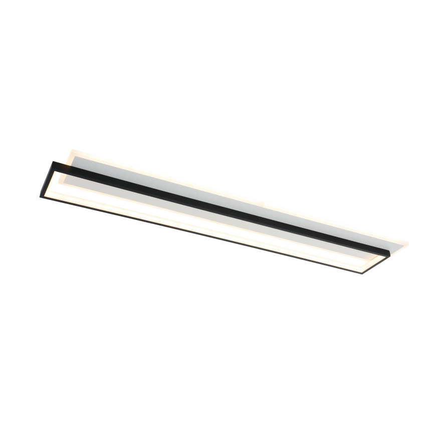 Brilagi - Plafonnier LED dimmable OUTLINE LED/90W/230V 3000-6000K 18x100 cm blanc/noir + télécommande