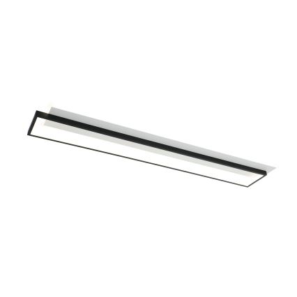Brilagi - Plafonnier LED dimmable OUTLINE LED/90W/230V 3000-6000K 18x100 cm blanc/noir + télécommande