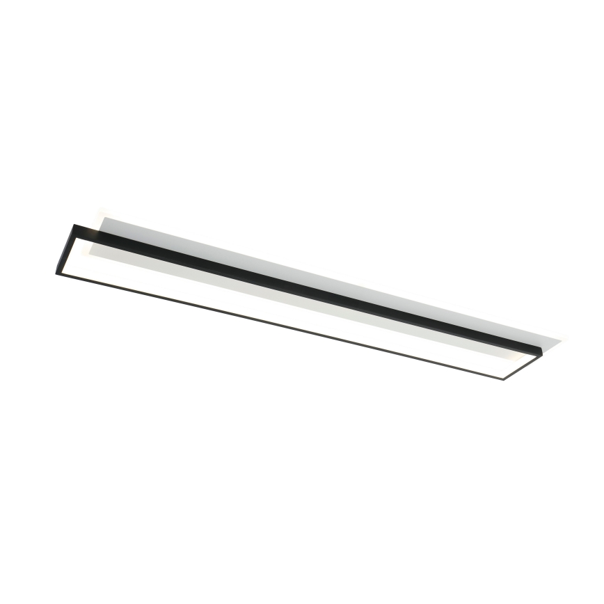 Brilagi - Plafonnier LED dimmable OUTLINE LED/90W/230V 3000-6000K 18x100 cm blanc/noir + télécommande