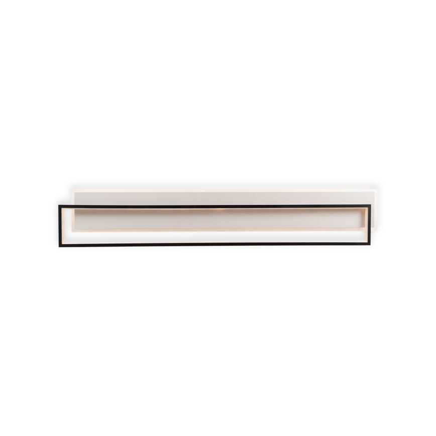 Brilagi - Plafonnier LED dimmable OUTLINE LED/90W/230V 3000-6000K 18x100 cm blanc/noir + télécommande