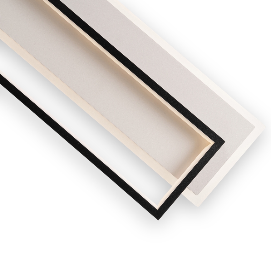 Brilagi - Plafonnier LED dimmable OUTLINE LED/90W/230V 3000-6000K 18x100 cm blanc/noir + télécommande