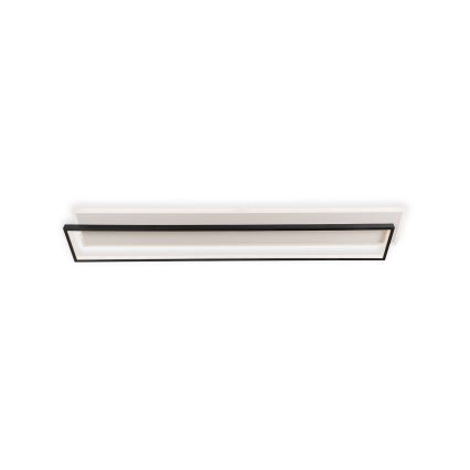 Brilagi - Plafonnier LED dimmable OUTLINE LED/90W/230V 3000-6000K 18x100 cm blanc/noir + télécommande