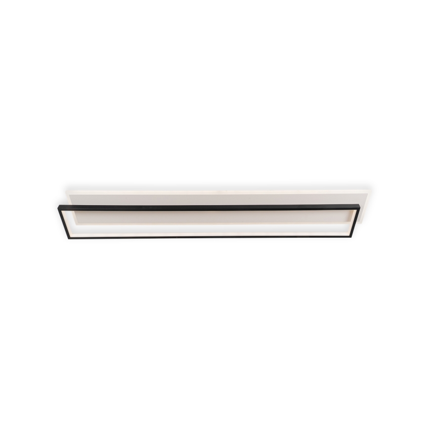 Brilagi - Plafonnier LED dimmable OUTLINE LED/90W/230V 3000-6000K 18x100 cm blanc/noir + télécommande